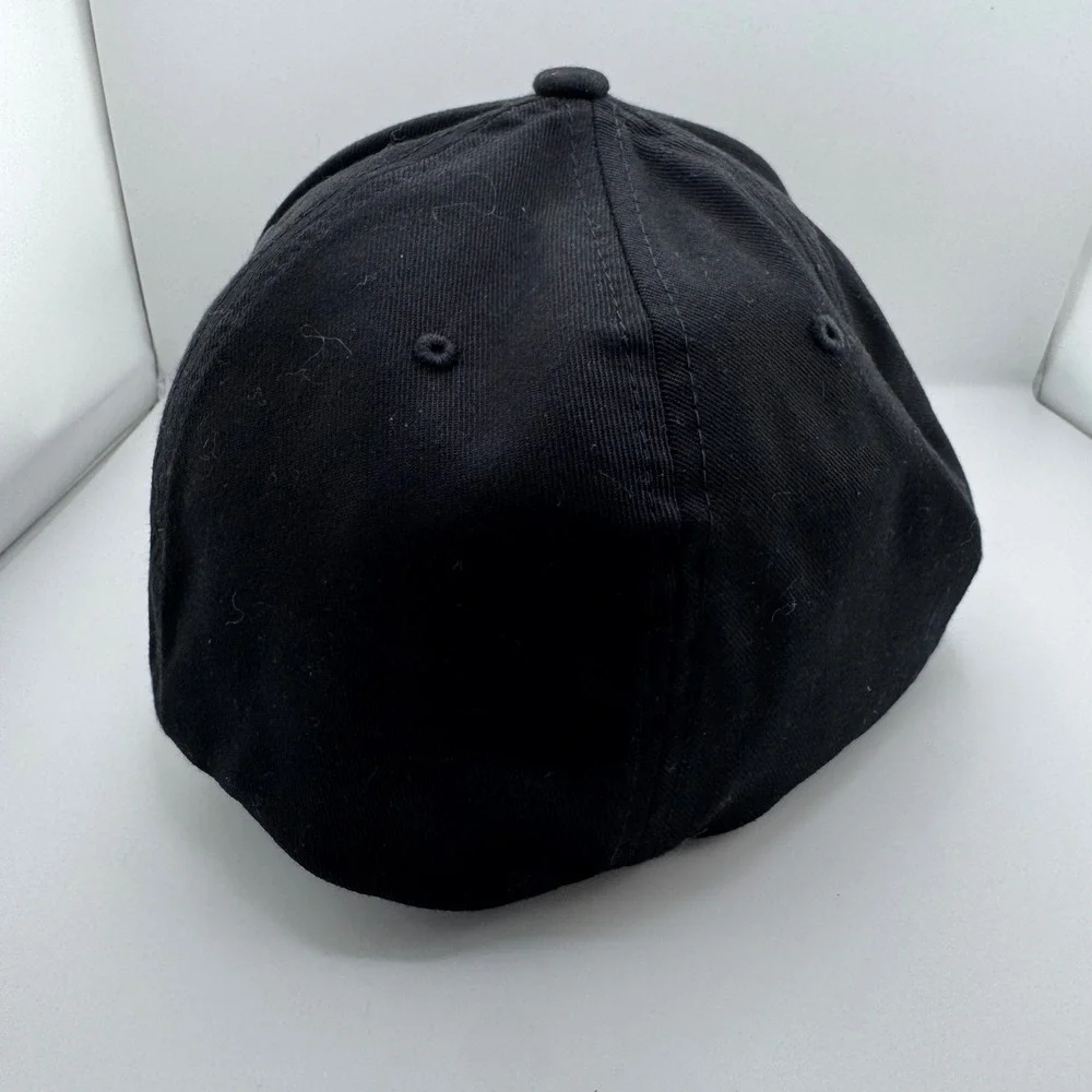 Flexfit Yupoong Baseball Cap Mens XL/XXL Black Excellent Stretch Fit Hat
